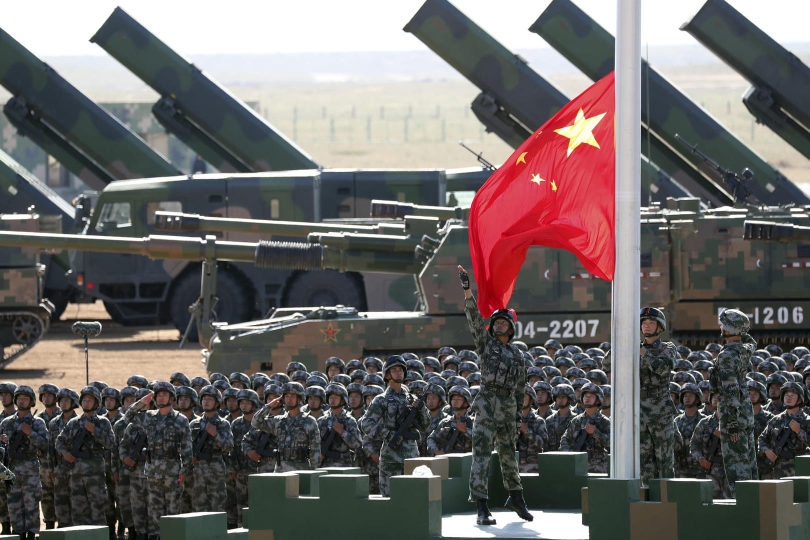 Eine chinesische Militärparade zum 90. Geburtstag der Volksbefreiungsarmee: Xi Jinping will die chinesische Armee weiter modernisieren.