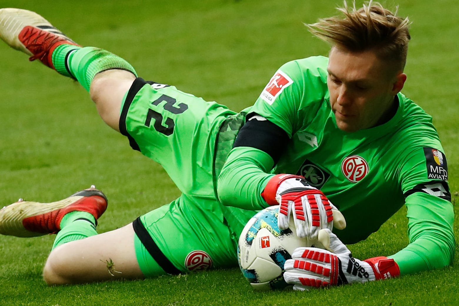 Florian Müller: Der 20-Jährige stand bei den vergangenen drei Bundesliga-Spielen in Mainzer Tor.