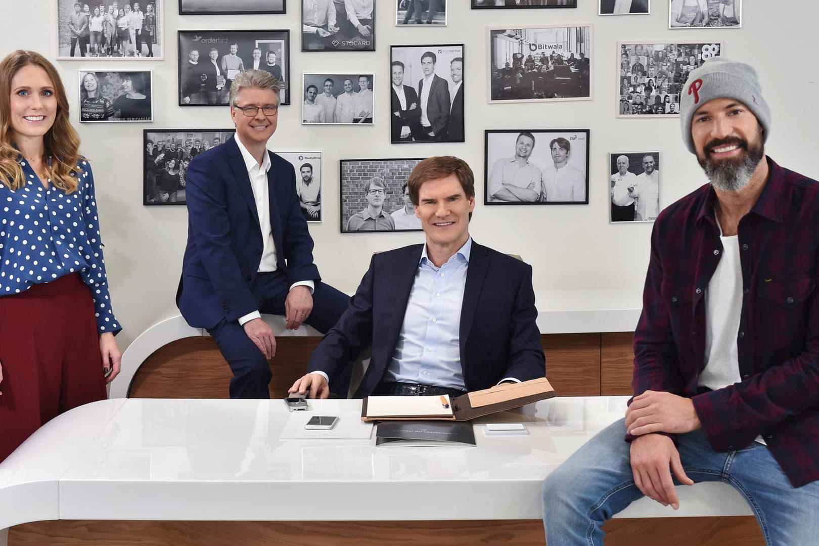 "Start Up!": Unterstützung bekommt Carsten Maschmeyer von Lea Lange, Dr. Klaus Schieble und Matthew Mockridge.