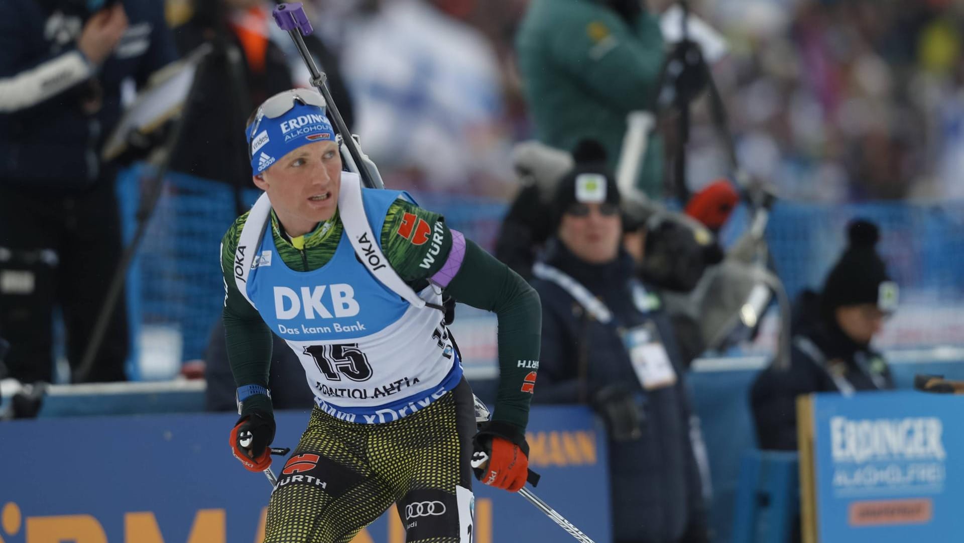 Gute Platzierung: Erik Lesser (Archivfoto) blieb im Sprint-Rennen in Tjumen am Schießstand fehlerfrei und wurde am Ende Fünfter.