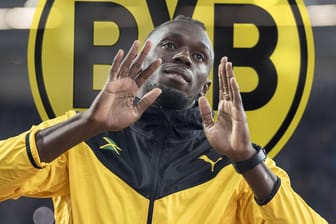 Im Training bei Borussia Dortmund: Am Freitag kann sich die Öffentlichkeit ein Bild davon machen, wie gut Usain Bolts fußballerische Fähigkeiten wirklich sind.