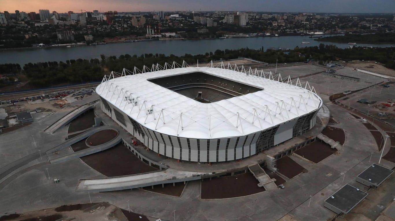 Rostow-Arena: Dieses WM-Stadion ist in der russischen Stadt Rostow am Don, am Ufer des Flusses Don, gelegen.