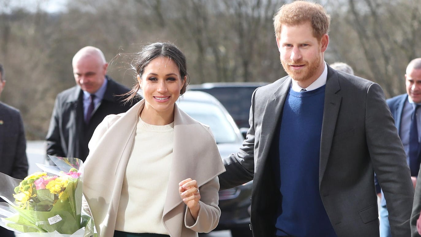 Meghan Markle und Prinz Harry: Das Paar besuchte das Ausstellungs- und Handelszentrum Eikon Exhibition Centre in Nordirland.