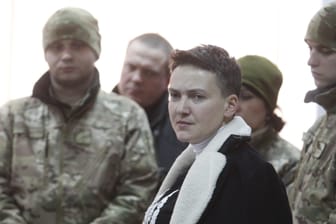 Die ehemalige Pilotin Nadeschda Sawtschenko: Ein angeblicher Coup sollte die Regierung von Petro Poroschenko stürzen.