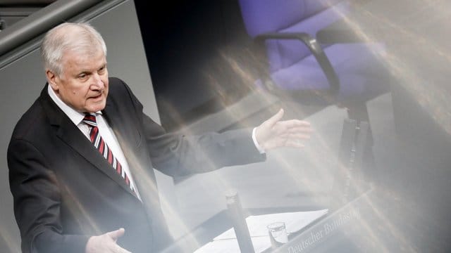 Innenminister Horst Seehofer spricht im Bundestag.