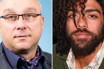 Jens Maier und Noah Becker: Der AfD-Politiker soll Strafe für einen rassistischen Post zahlen.
