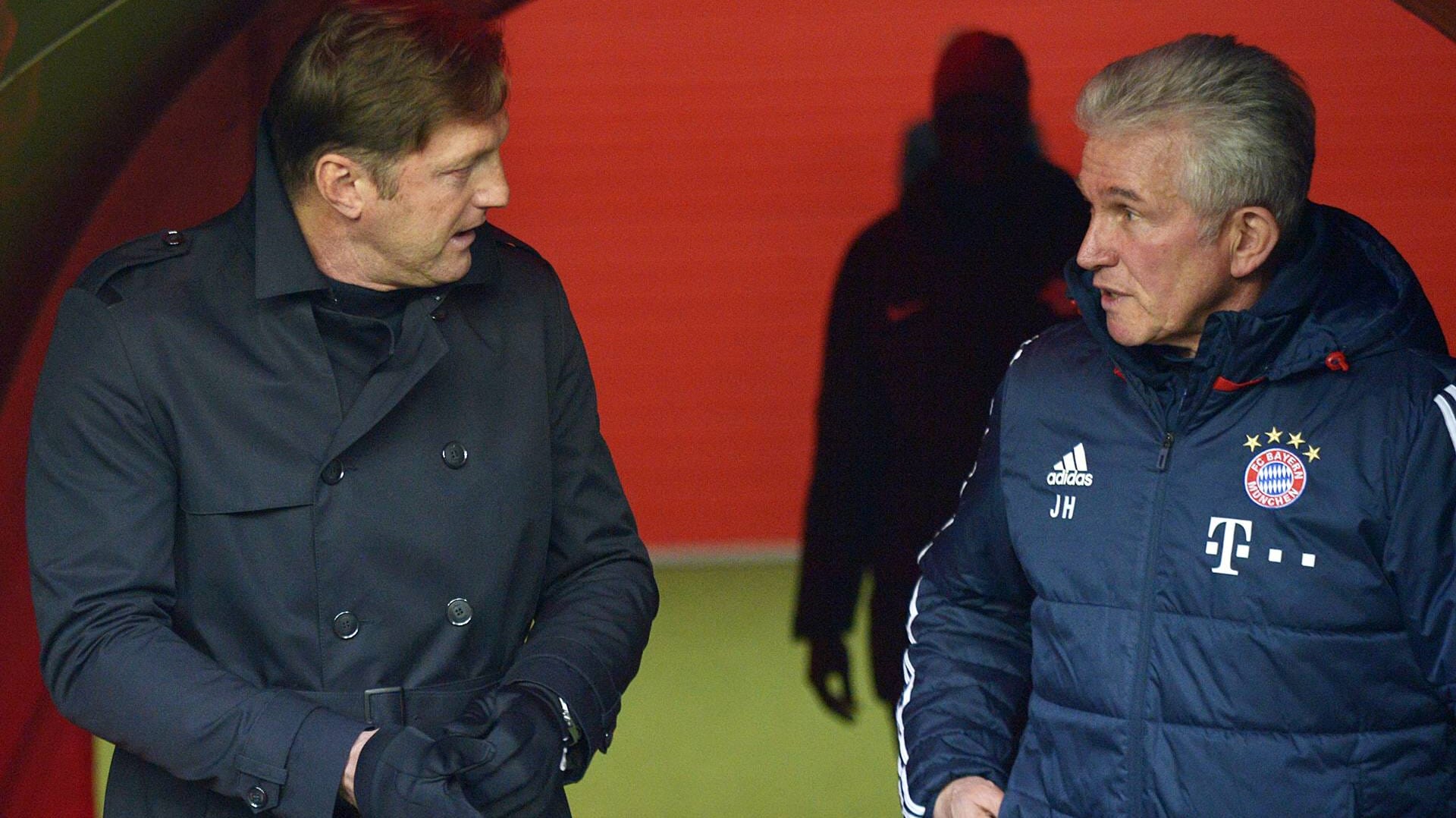 Gegenseitige Wertschätzung: Hasenhüttl und Heynckes vor dem 2:1-Sieg der Leipziger gegen den Rekordmeister.