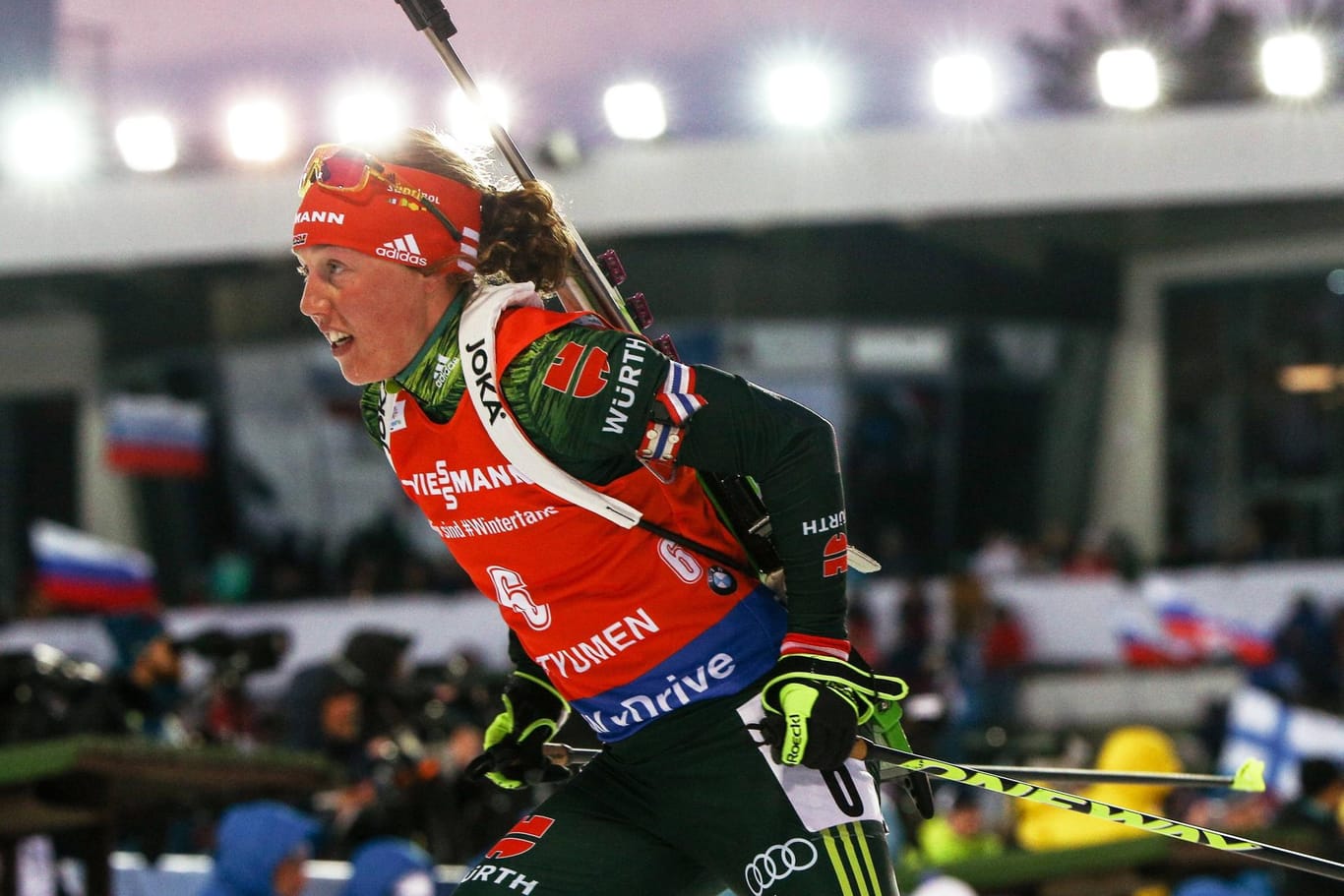 Saison-Finale: Laura Dahlmeier verpasste beim Massenstart im russischen Tyumen ihren 20. Weltcupsieg.