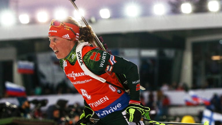 Saison-Finale: Laura Dahlmeier verpasste beim Massenstart im russischen Tyumen ihren 20. Weltcupsieg.