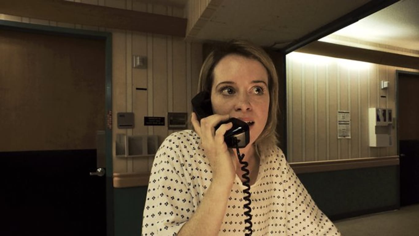 In "Unsane" wird Sawyer Valentini (Claire Foy) gegen ihren Willen in einer Klinik festgehalten.