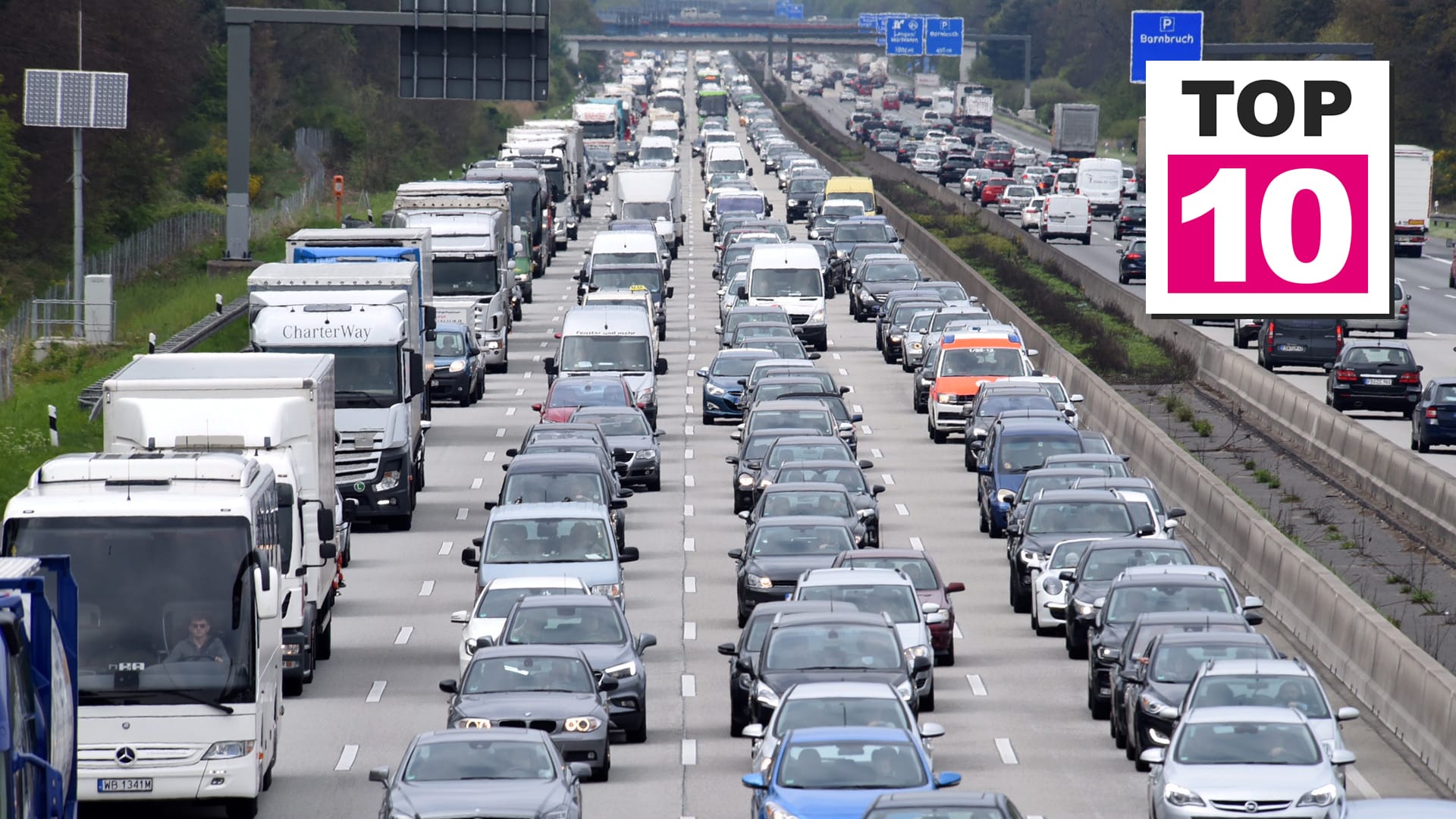 Staubilanz 2017: Die Staus auf deutschen Straßen haben 2017 zugenommen.