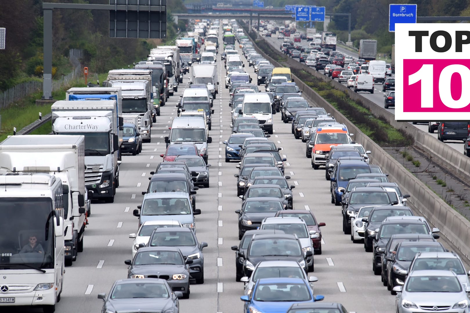 Staubilanz 2017: Die Staus auf deutschen Straßen haben 2017 zugenommen.