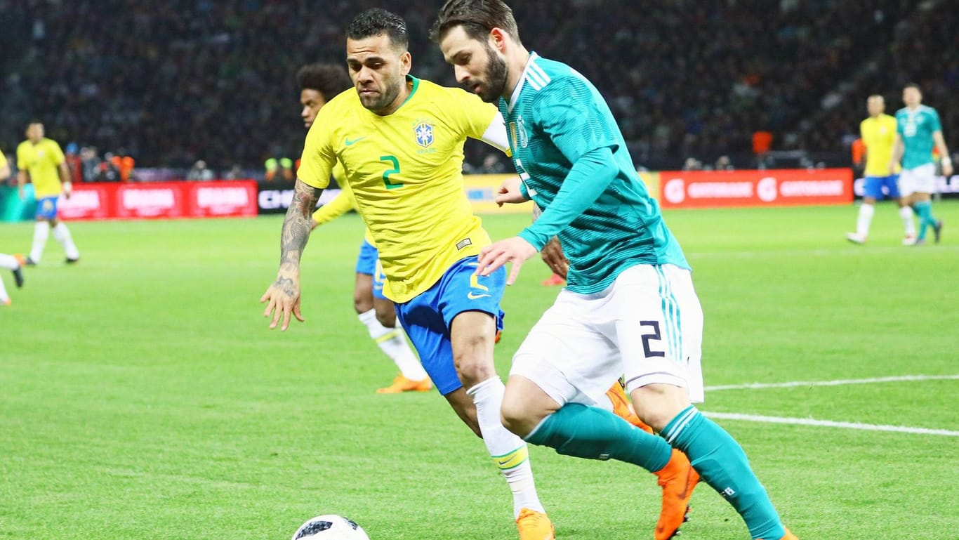 "Gastgeber" Marvin Plattenhardt konnte sich gegen Brasilien empfehlen.