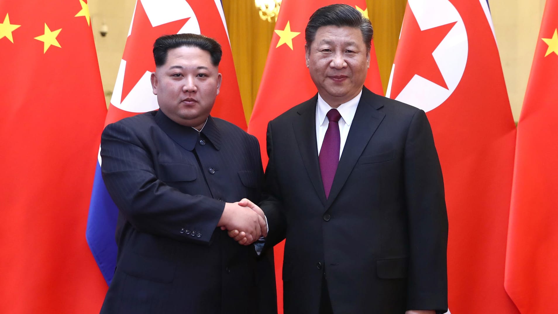 Kim Jong Un (l.) und Xi Jinping: Die Reise nach Peking war Kims erste bekannte Auslandsreise.