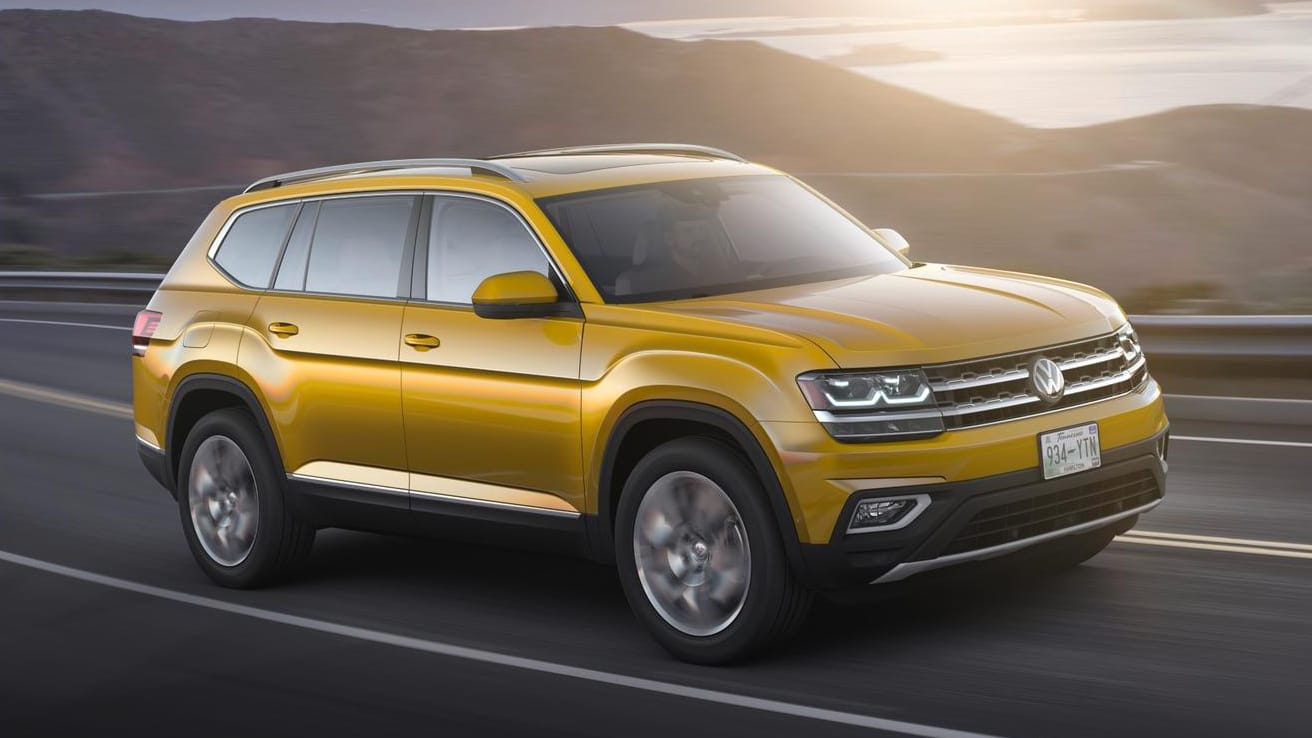 VW Atlas: Der riesige Geländewagen (5,04 m) gilt als zu lang für Europas, wird deshalb nur in den USA verkauft.