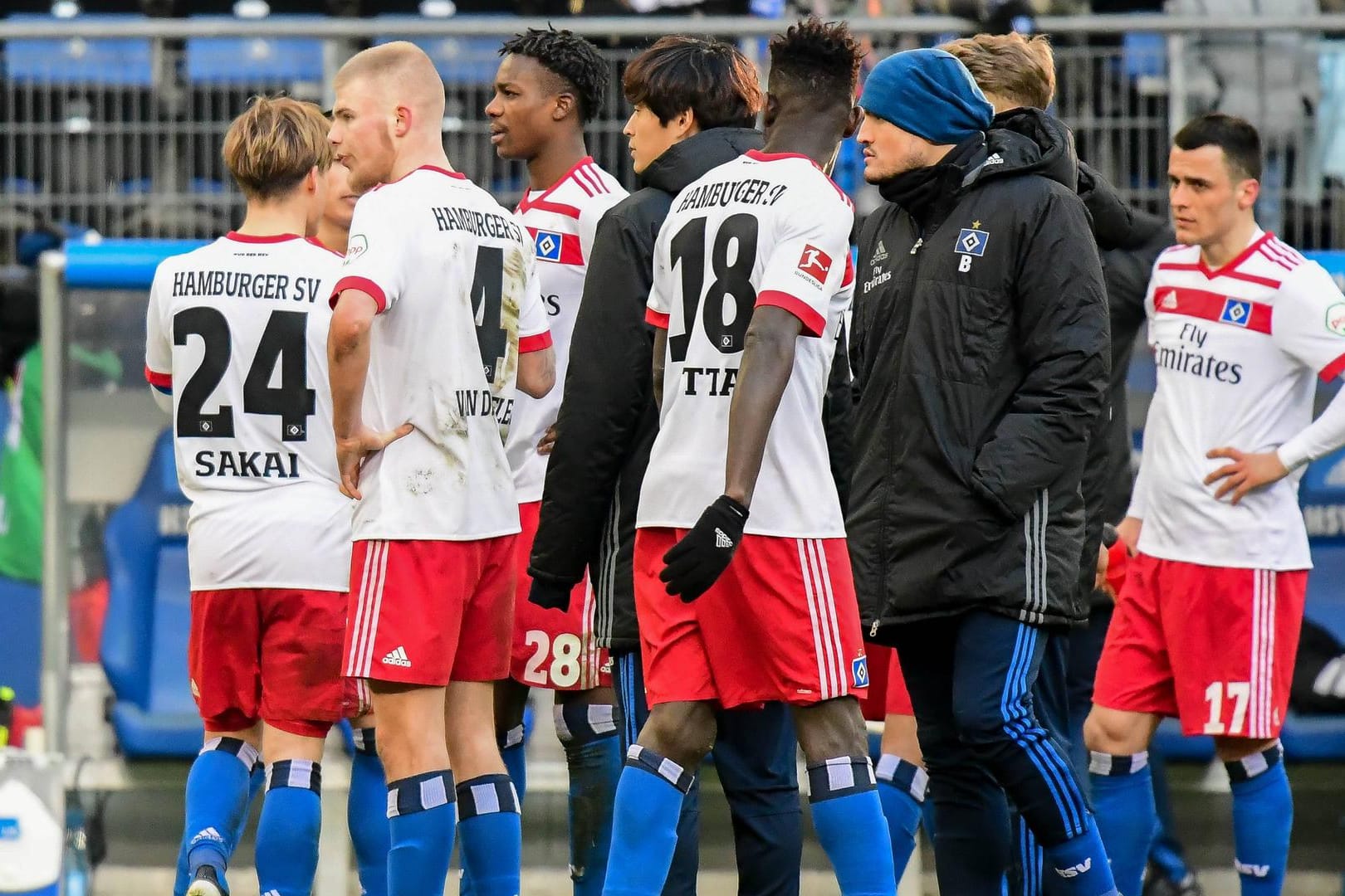 Hamburger SV: Bei einem Abstieg wird sich die Zusammensetzung der Mannschaft voraussichtlich drastisch ändern.