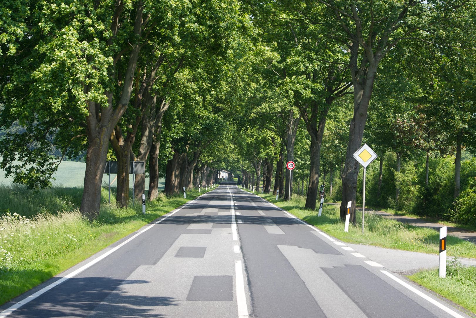 Bundesstraße B96: Der Plan der EU-Kommission sieht nun zum einen vor, Straßen, Schienen und Brücken in Europa bis 2019 auf ihre militärische Tauglichkeit hin zu überprüfen. (Symbolbild.)
