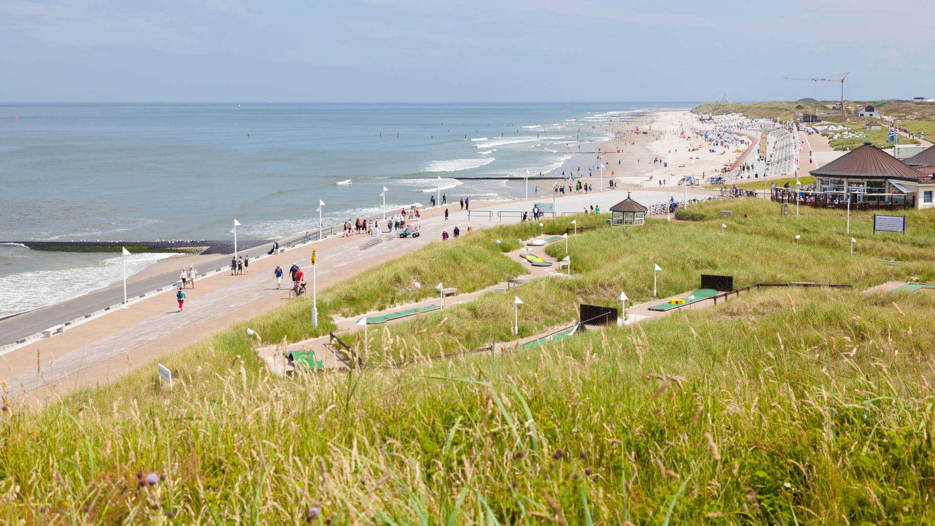 Blick auf den Nordbadestrand Norderney