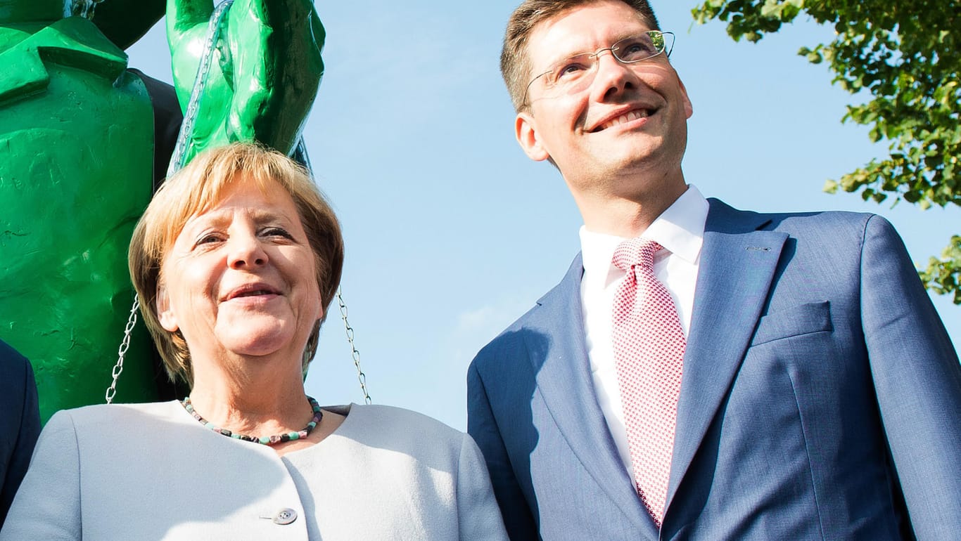 Angela Merkel und Christian Hirte: Der Jurist und CDU-Parteifreund der Kanzlerin ist der neue Ostbeauftragte der Bundesregierung.