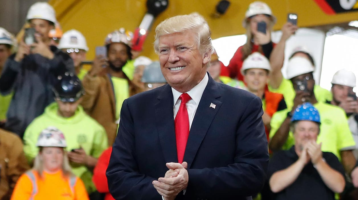 Donald Trump: Der US-Präsident kündigte bei einer Rede vor Industriearbeitern in Ohio an, den Syrien-Einsatz bald zu beenden. Donald Trump: Der US-Präsident kündigte bei einer Rede vor Industriearbeitern in Ohio an, den Syrien-Einsatz bald zu beenden.