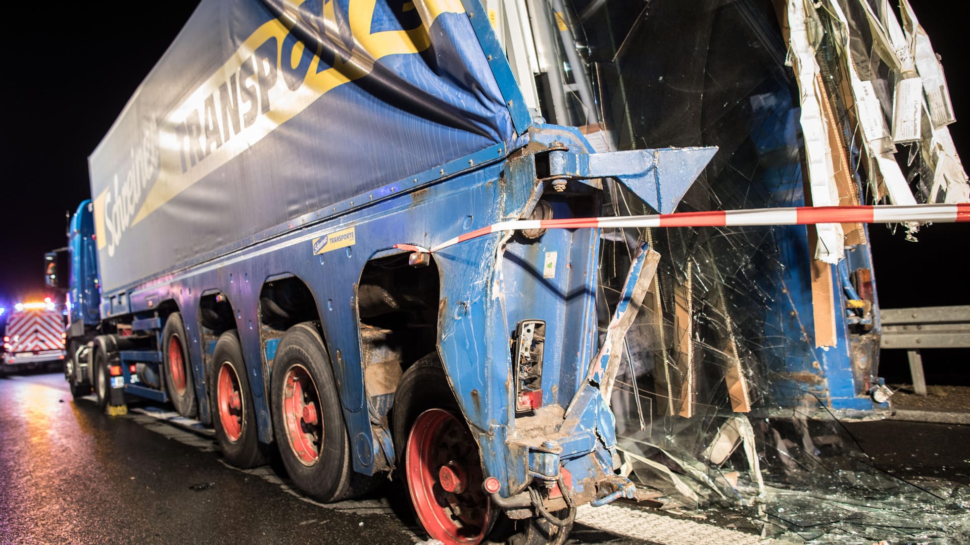 Reisebus in Bayern verunglückt