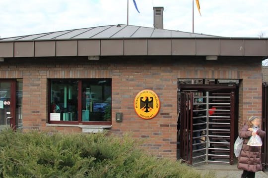 Die deutsche Botschaft in Moskau.