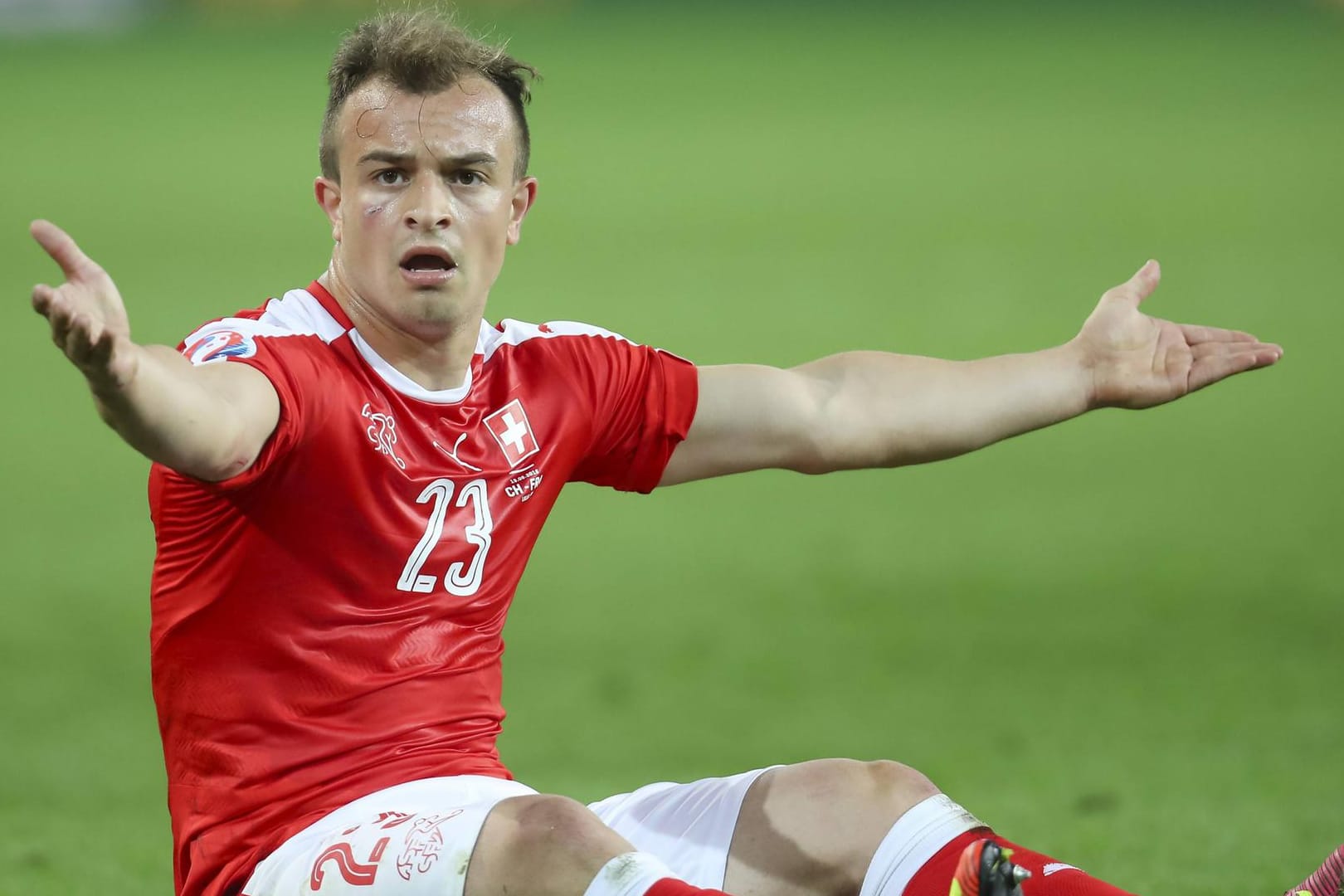 Nationalspieler schlägt Alarm: Xherdan Shaqiri hat bisher 66 Länderspiele für die Schweiz absolviert. Mit der Situation bei seinem aktuellen Arbeitgeber Stoke City ist er sehr unzufrieden.