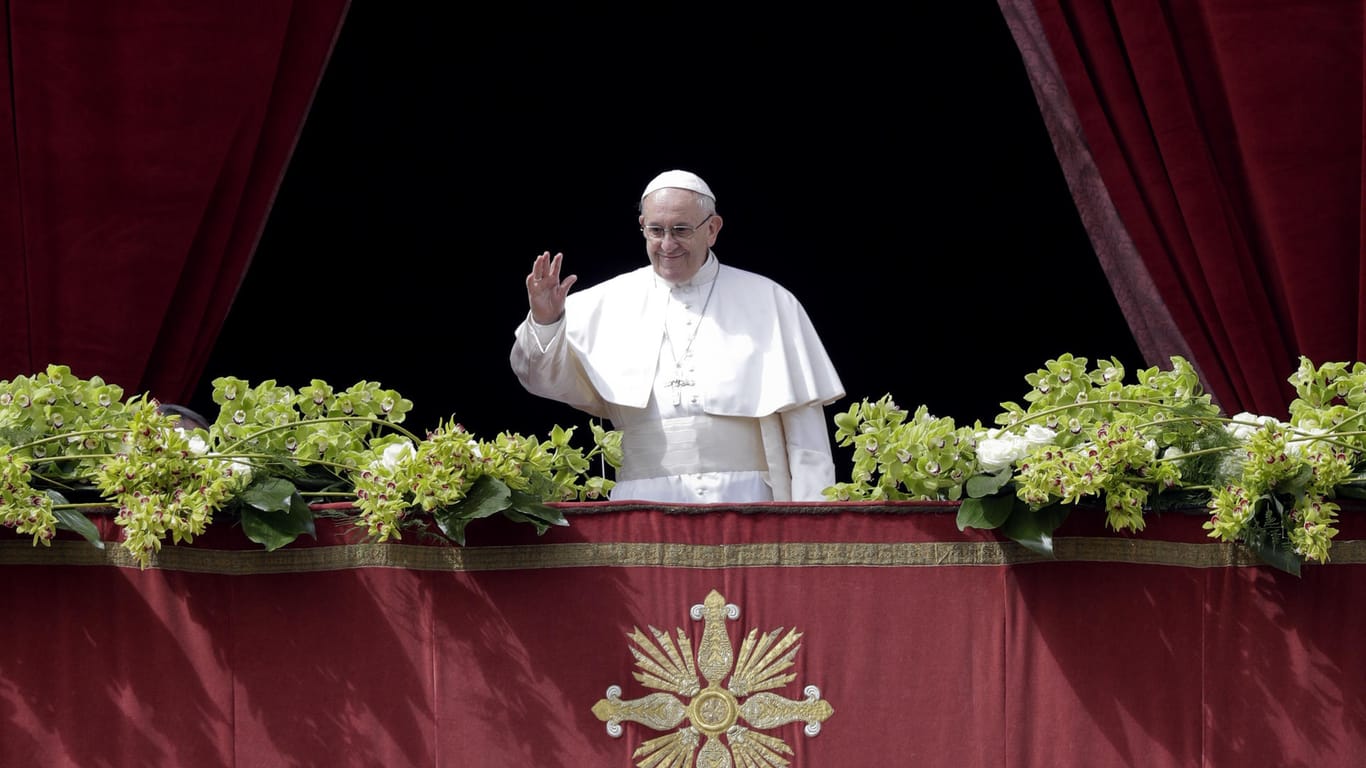 Ostermesse im Vatikan: Der Papst forderte Frieden in Israel.