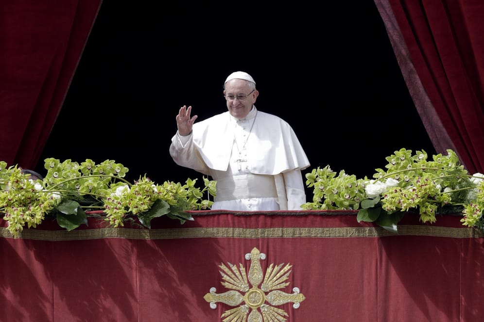 Ostermesse im Vatikan: Der Papst forderte Frieden in Israel.