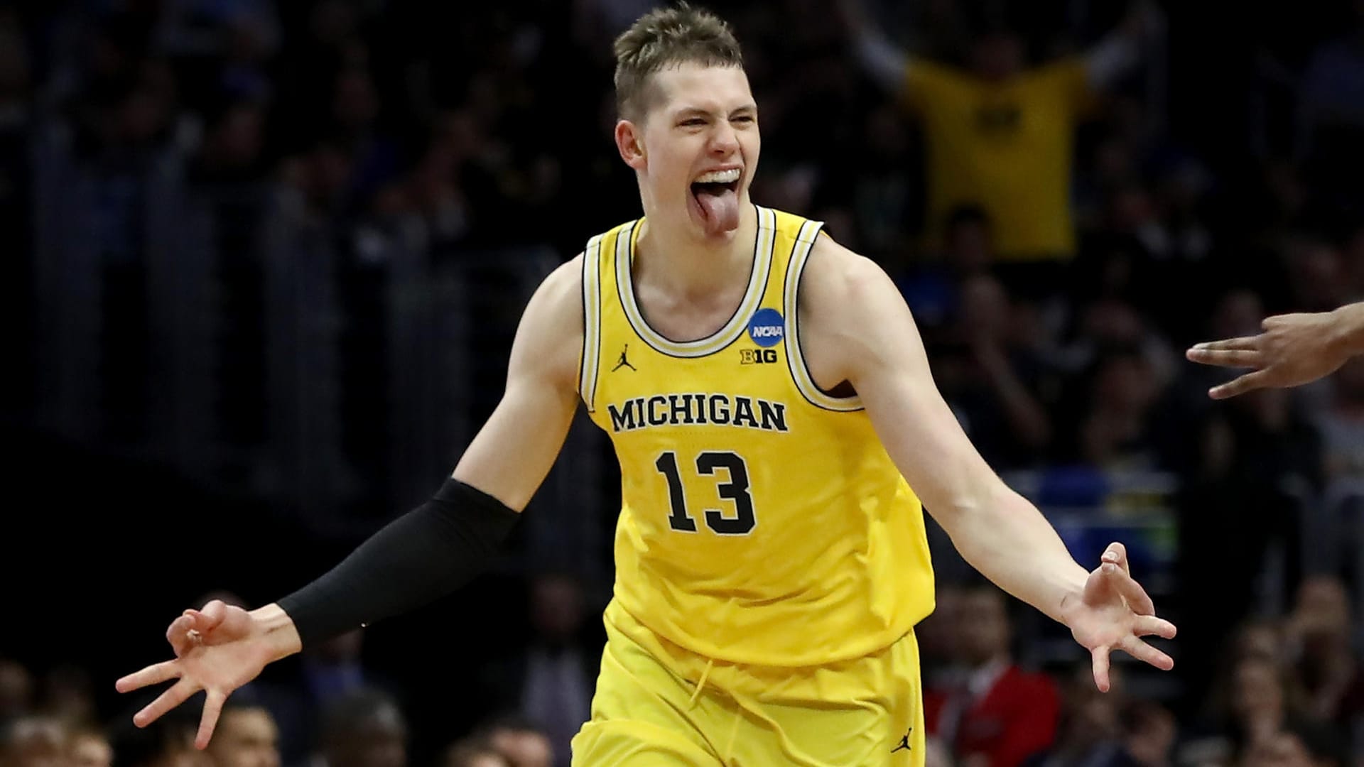 Lebensversicherung: Mit 24 Punkten und 15 Rebounds führte Moritz Wagner die Michigan Wolverines ins Finale.