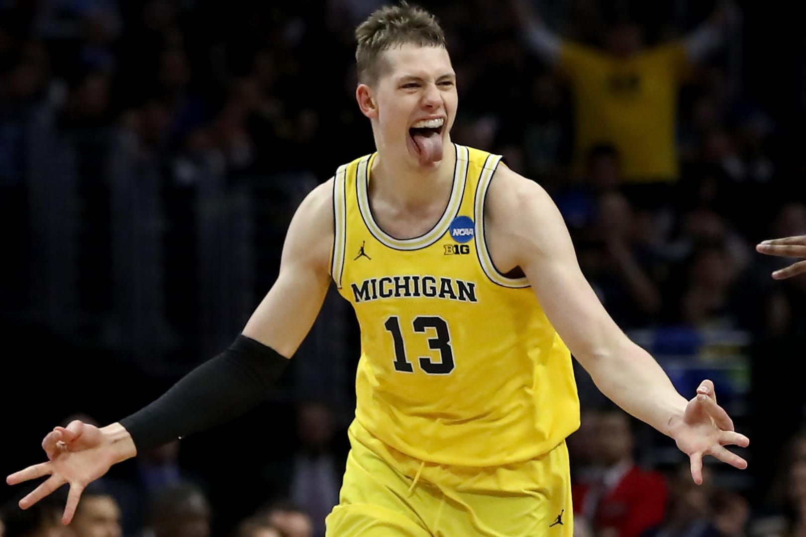 Lebensversicherung: Mit 24 Punkten und 15 Rebounds führte Moritz Wagner die Michigan Wolverines ins Finale.