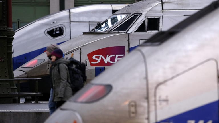 Züge im Pariser Bahnhof Gare de Lyon (Archiv): Ab Dienstag könnte das Gros der Bahnen in Frankreich stillstehen.