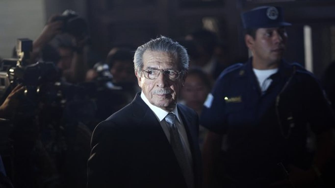 Der ehemalige guatemaltekische Diktator Efrain Rios Montt vor Gericht im Jahr 2012.