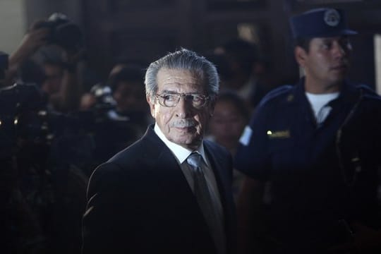Der ehemalige guatemaltekische Diktator Efrain Rios Montt vor Gericht im Jahr 2012.