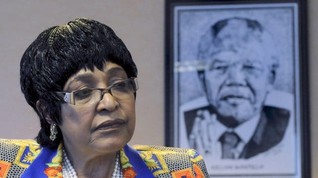 Winnie Mandela im Jahr 2008 in Johannesburg.