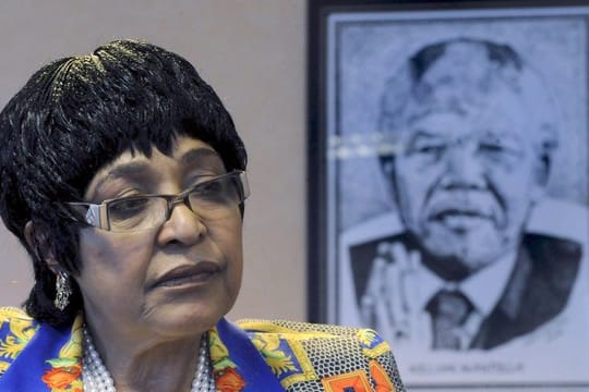 Winnie Mandela im Jahr 2008 in Johannesburg.