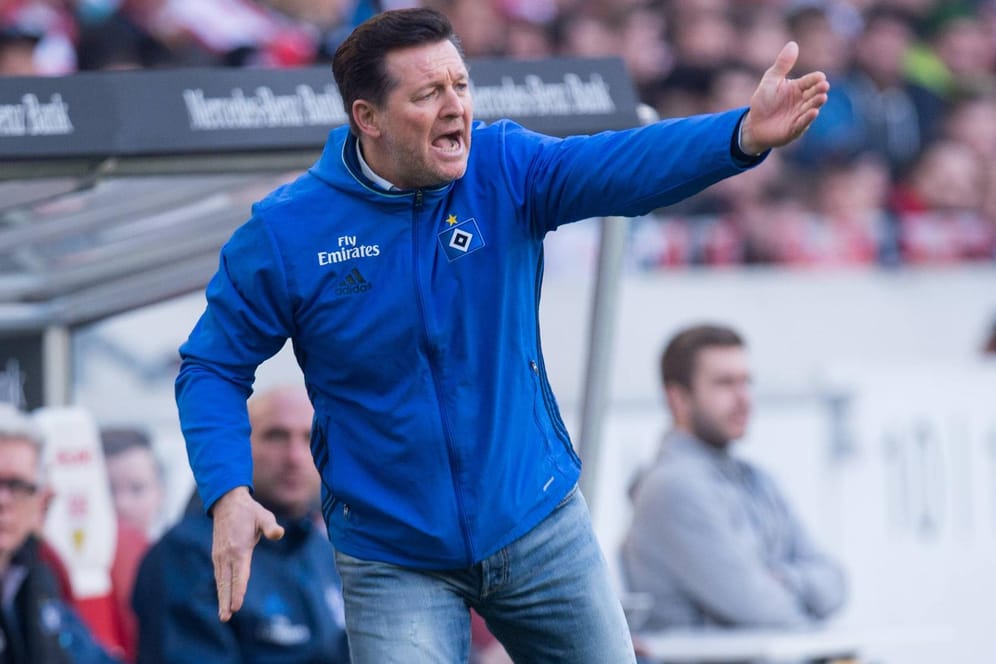 Neuer Trainer: Christian Titz übernahm das Bundesligateam des HSV am 12. März und setzt seitdem voll auf den Nachwuchs.