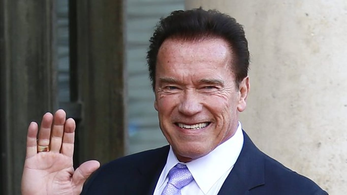 Arnold Schwarzenegger 2017 bei einem Besuch in Paris.