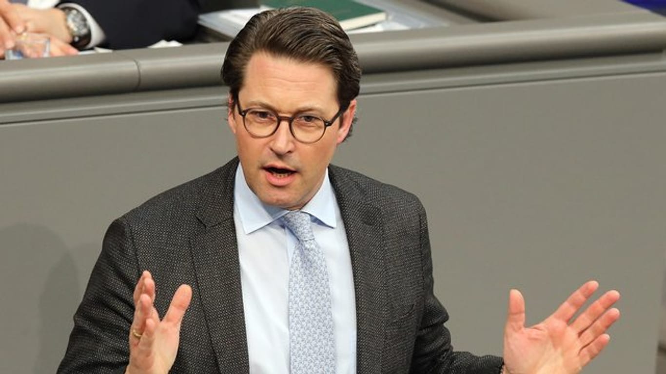 Der neue Verkehrsminister Andreas Scheuer im Deutschen Bundestag.