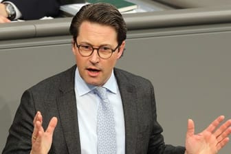 Der neue Verkehrsminister Andreas Scheuer im Deutschen Bundestag.