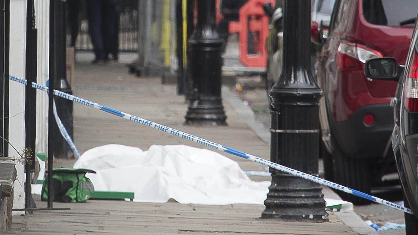 Tatort im Londoner Stadtteil Greenwich: Vor allem die Morde mit Stichwaffen nehmen in London laut Polizei immer mehr zu.