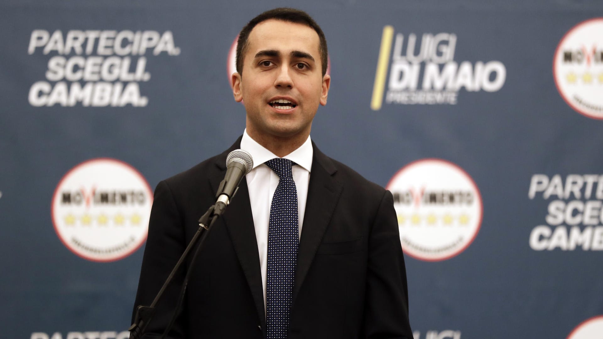 Luigi Di Maio: Der 5-Sterne-Chef spricht sich gegen eine Regierung mit der Forza Italia aus.