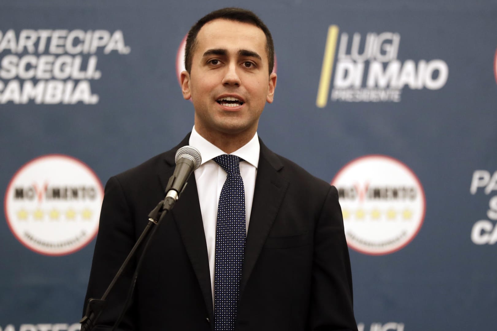Luigi Di Maio: Der 5-Sterne-Chef spricht sich gegen eine Regierung mit der Forza Italia aus.