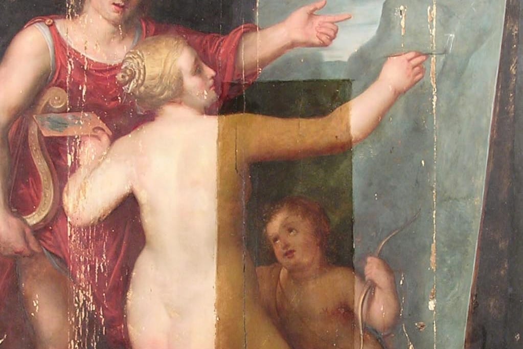 Das Gemälde "Apollo und Venus" des niederländischen Malers Otto van Veen: Ein Museumsdirektor hatte das Bild in einem selten benutzten Abstellraum entdeckt.
