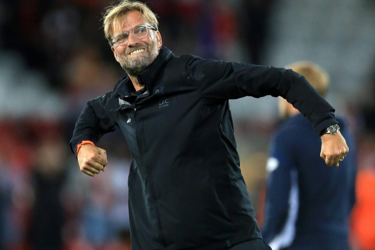 Jürgen Klopp feiert die Tor-Gala seines Teams gegen Manchester City: "Brettstark!"