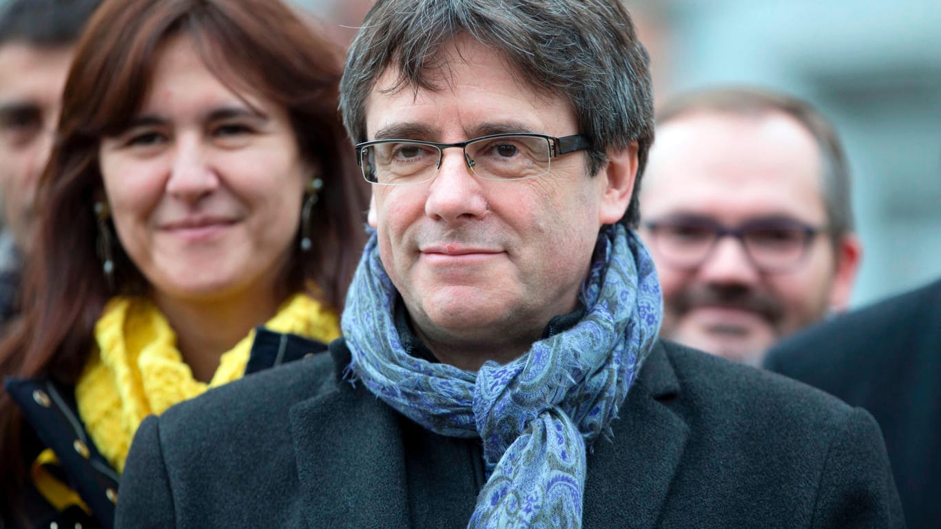 Carles Puigdemont im Januar in Brüssel: Dem katalanischen Ex-Regierungschef droht weiterhin eine Auslieferung an Spanien.