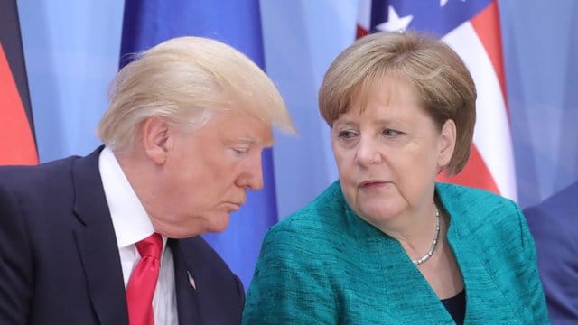 Bundeskanzlerin Angela Merkel wird zu US-Präsident Donald Trump nach Washington reisen - vorausichtlich noch in diesem Monat. Bundeskanzlerin Angela Merkel wird zu US-Präsident Donald Trump nach Washington reisen - vorausichtlich noch in diesem Monat.