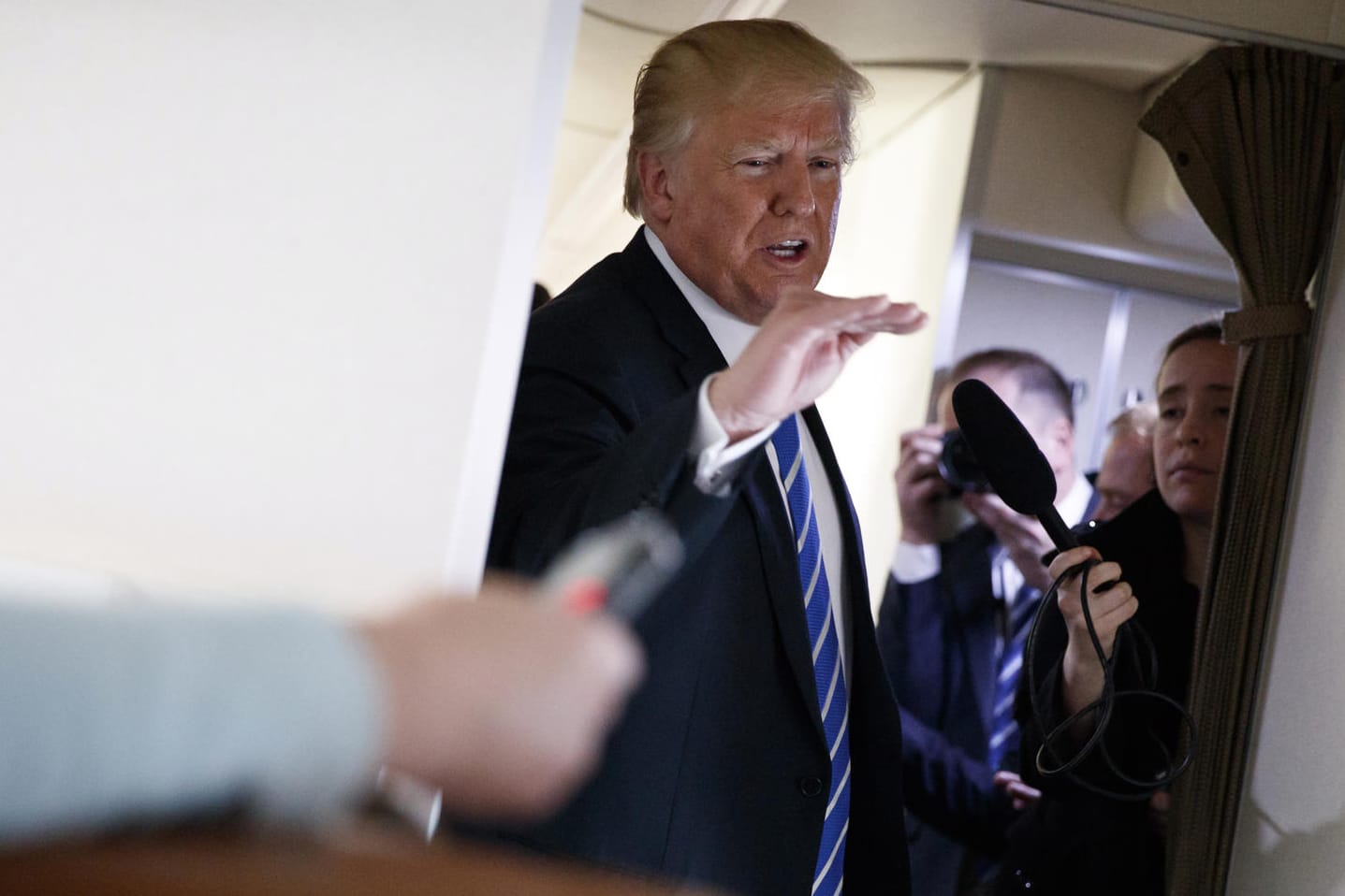 US-Präsident Donald Trump: Bisher hatte er nicht über die Affäre mit der Pornodarstellerin Stormy Daniels gesprochen.