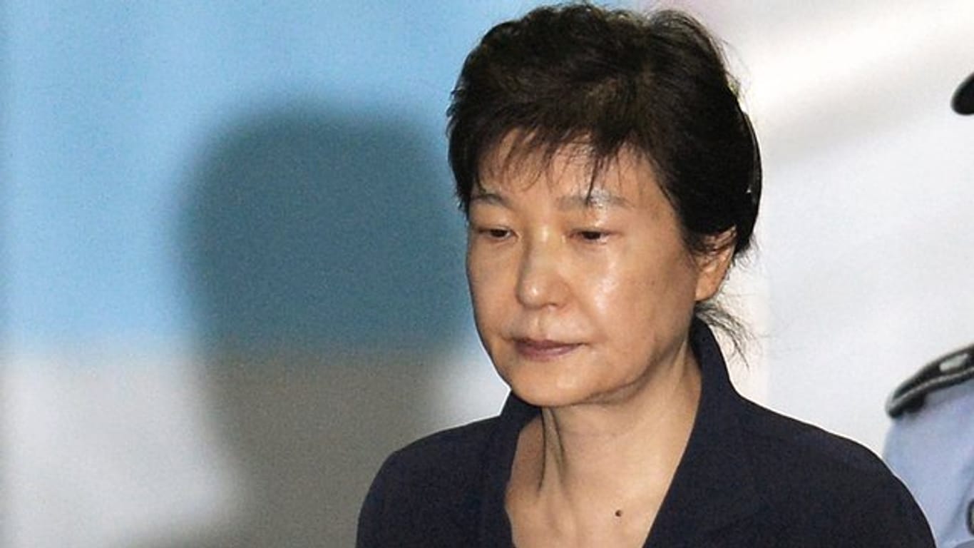 Südkoreas Ex-Präsidentin Park Geun Hye im Mai 2017 während ihres Prozesses wegen Korruption.