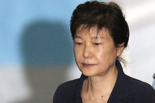 Südkoreas Ex-Präsidentin Park Geun Hye im Mai 2017 während ihres Prozesses wegen Korruption.